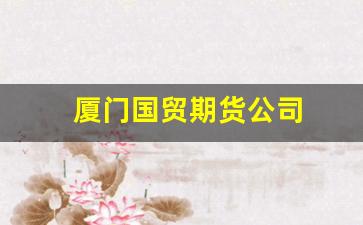 厦门国贸期货公司(厦门国贸期货公司是不是国企)_https://www.rzcpcj.com_开网店_第1张