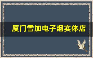 厦门雪加电子烟实体店