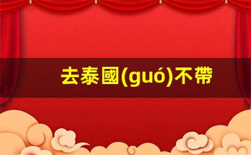 泰國(guó)行囊必備清單，去泰國(guó)不帶5000元可行嗎？小心這些物品不能帶！