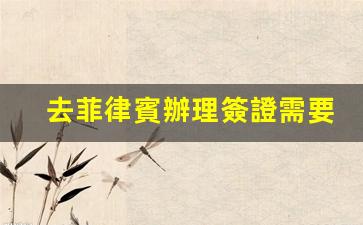 去菲律賓辦理簽證需要多少錢(去菲律賓旅游要多少錢)