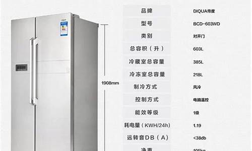 双开门冰箱尺寸标准尺寸_双开门冰箱尺寸标准尺寸图