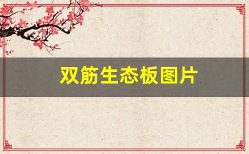 双筋生态板图片(生态板材双筋)_https://www.taocizhiliang.com_效果图_第1张