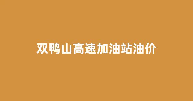 双鸭山高速加油站油价_双鸭山哪里加油便宜