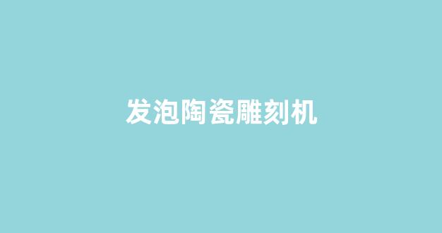 发泡陶瓷雕刻机(发泡陶瓷雕刻机能雕木材吗)_https://www.taocizhiliang.com_装修公司_第1张