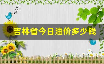 吉林省今日油价多少钱一升-吉林油价格是多