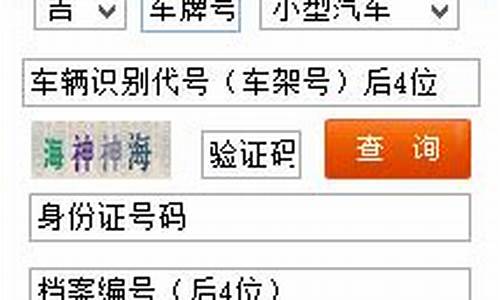 吉林省车辆违章查询_吉林省车辆违章查询官网