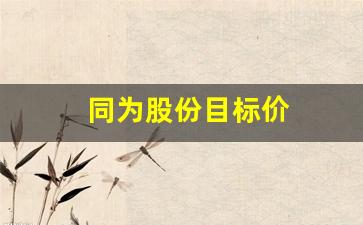 同为股份目标价(同为股份目标价2023)_https://www.wanyuyiyao.com_深交所_第1张