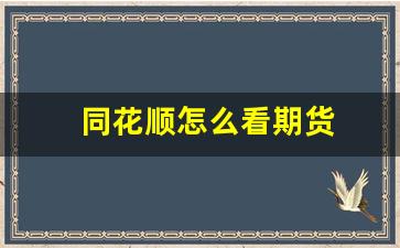 同花顺怎么看期货(同花顺怎么看期货行情)_https://www.xzdzcjn.com_北交所_第1张