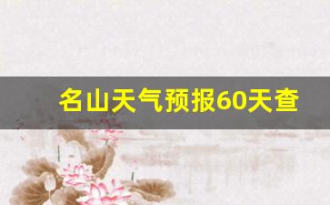 名山天气预报60天查询_名山天气预报30天查询