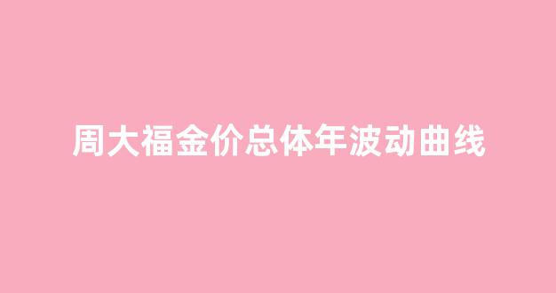 周大福金价总体年波动曲线_周大福黄金一年走势