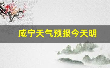 2345咸宁天气预报_咸宁天气预报今天明