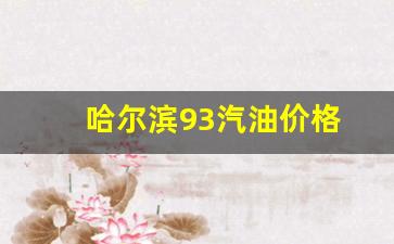哈尔滨97号汽油价格-哈尔滨93汽油价格