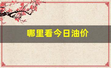 怎么看今日油价-哪里看今日油价