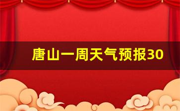 唐山预报一周的天气_唐山一周天气预报30天查询系统官方最新消息