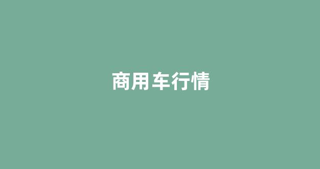 商用车行情(20年商用车销售行情)_https://www.eamstsz.com_科创板_第1张