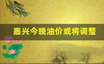 嘉兴今晚油价或将调整-嘉兴今日油价92汽油优惠