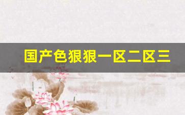 亚洲韩精品欧美一区二区三区：国产色狠狠一