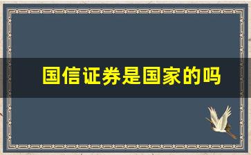 国信证券是国家的吗(国信证券是国家队吗)_https://www.dcjwmf.com_上期所_第1张
