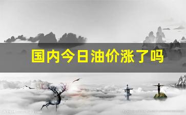 国内今日油价涨了吗-国内今日油价涨了吗现