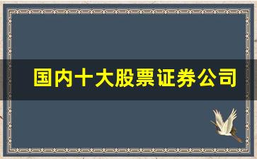 国内十大股票证券公司(中国十大股票证券公司)_https://www.jumanxin.com_科创板_第1张