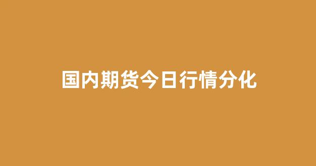 国内期货今日行情分化(国内期货指数今日行情)_https://www.rzcpcj.com_天猫运营_第1张