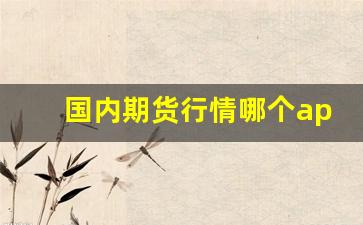 国内期货行情哪个app可以看(国内期货行情分析软件)_https://www.fzdzcxj.com_上交所_第1张