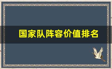 国家队阵容身价排行-国家队阵容价值排名