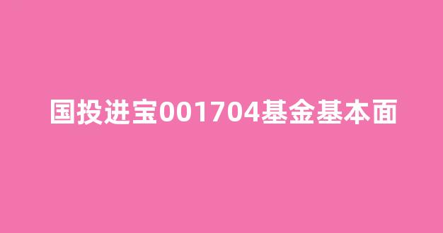 国投进宝001704基金基本面(001704国投瑞银基金净值)_https://www.hhem8.com_上交所_第1张