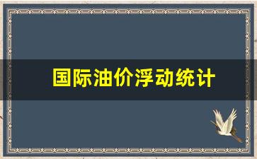 国际油价浮动统计_国际油价波动