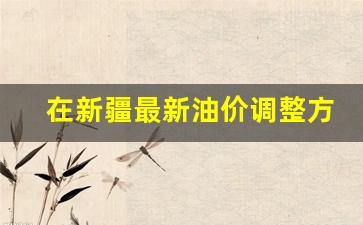 在新疆最新油价调整方案-新疆现在的油价是多少?