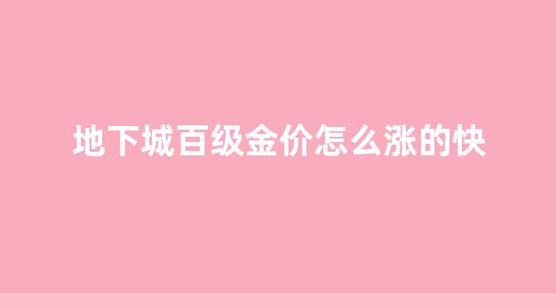 地下城百级金价怎么涨的快_地下城100级打金