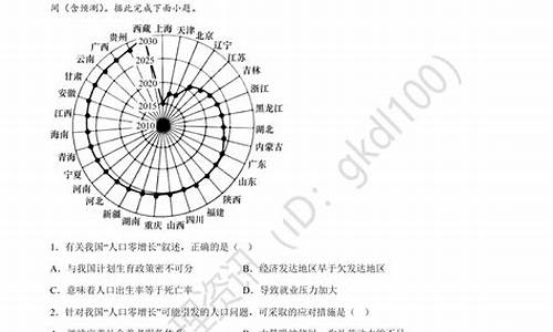 地理人口高考题,地理人口高考