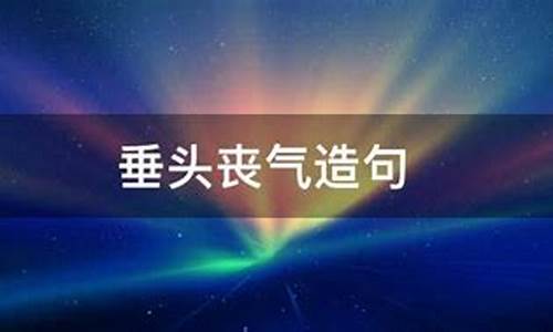 垂头丧气造句子三年级_垂头丧气造句子三年级上册