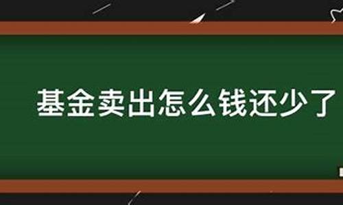 基金涨了钱少了_基金价格不变钱少了