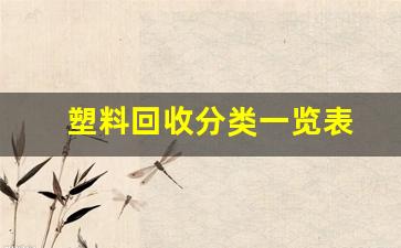 塑料回收分类一览表(吨包袋多少钱一个)_https://www.jumanxin.com_科创板_第1张