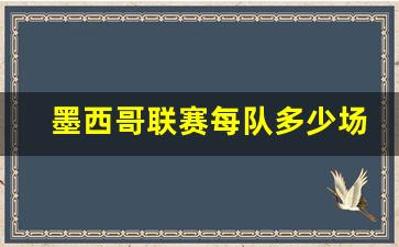 墨西哥联赛每队多少场-墨西哥联赛推荐