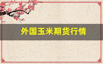 外国玉米期货行情(国外玉米期货实时行情)_https://www.hangfeite.com_深交所_第1张