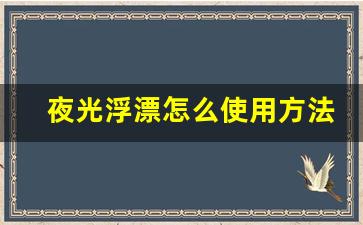 夜光浮漂怎么使用方法(夜光浮漂的价格查询)_https://www.hangfeite.com_科创板_第1张