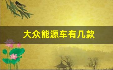 大众能源车有几款(大众能源车有几款汽车)_https://www.hangfeite.com_创业板_第1张