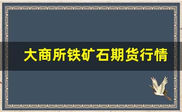 大商所铁矿石期货行情(大商所铁矿石期货交易)_https://www.jianghaiboli.com_原油期货_第1张
