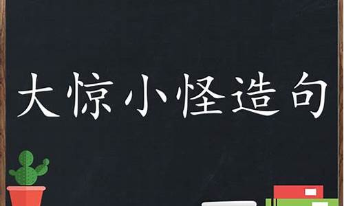 大惊小怪造句子简短三年级_大惊小怪造句子简短三年级下册