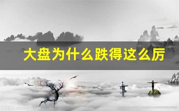 大盘为什么跌得这么厉害(大盘为什么跌得这么厉害什么时候会升)_https://www.syklpowerbike.com_科创板_第1张