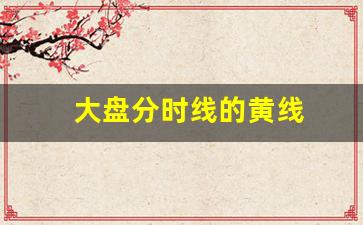 大盘分时线的黄线(大盘分时线黄线黑线代表什么)_https://www.qldgs.com_原油期货_第1张