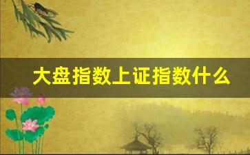 大盘指数上证指数什么意思(大盘指数上证指数什么意思啊)_https://www.gdbxwh.com_淘宝运营_第1张