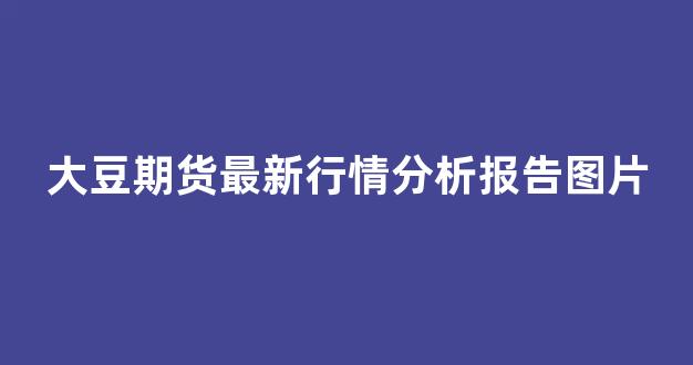 大豆期货最新行情分析报告图片(大豆期货价格最新行情)_https://www.eamstsz.com_北交所_第1张