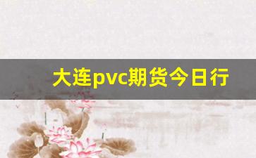 大连pvc期货今日行情(大连期货交易所pvc)_https://www.jianghaiboli.com_恒指期货_第1张