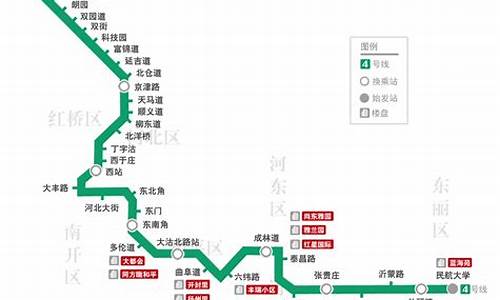 天津地铁4号线线路图_天津地铁4号线北段