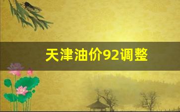 天津油价92调整-天津今日油价92汽油降价