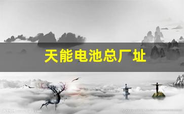 天能电池总厂址(天能电池生产厂家地址)_https://www.qgjzrcxxzxpt.com_郑商所_第1张