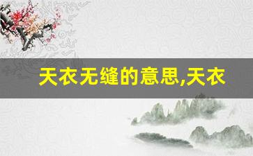 天衣无缝的意思,天衣无缝的近义词反义词,天衣无缝造句例句,天衣无缝出处及解释-第1张图片-我的生活随想